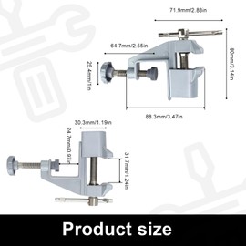 0XBIT Small Vice, Pack of 2 Mini Vice Pliers, Aluminium Alloy Vice, Table Vice Suitable for Jewellery Engraving, Model Making and Watch Repair