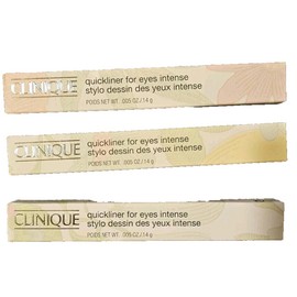 Clinique Lot Of 3 Clinique Quickliner Eyes Intense 09 Intense Ebony .005 oz/.14 g NEW