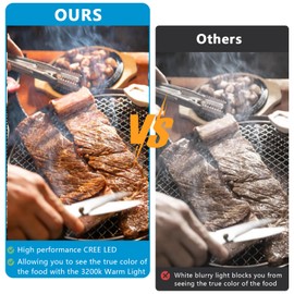 NextLED NT-7647-F Magnetic BBQ Grilling Light for Outdoor Grill, Warm Natural Lighting Shows True Color of Your Food, 18-Inch Flexible Gooseneck, Heat & Weather Resistant, IP-54, Gift for Dad