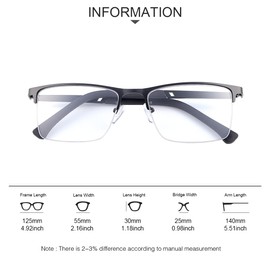 YIMI Photochromic Progressive Multifocus Reading Glasses Sun Readers UV Blue Light Blocking Transition Glasses for Men Women(Black, 2.00, multiplier_x)