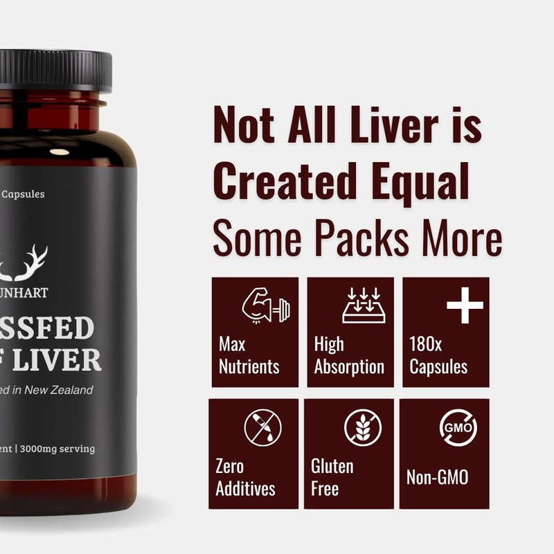 Beef Liver Capsules 180 Grassfed