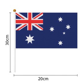 Australian Handheld Flags 8-Pack, 30 x 14 x 21 cm – Durable Mini Aussie Flags for National Celebrations, Sports Events, Parties | Lightweight & Versatile Decor