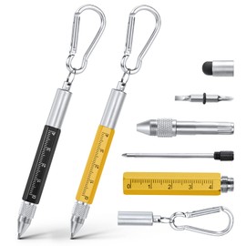 Vicloon Multifunction Pen, 2 Pieces, 6 in 1 Tool Pen