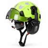 Safety Helmet with Built-In Visor & Removable Earmuffs – Style