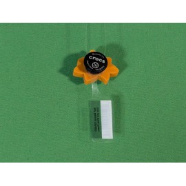 Crocs New Original Jibbitz Crocs Charm: Gold and White Flower 1 Piece