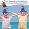 Puedno Propeller Hat Colourful Propeller Hat Helicopter Cap with Idiots