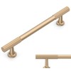 Amerdeco 10 Pack Champagne Gold Cabinet Pulls 5 Inch(128MM) Hole