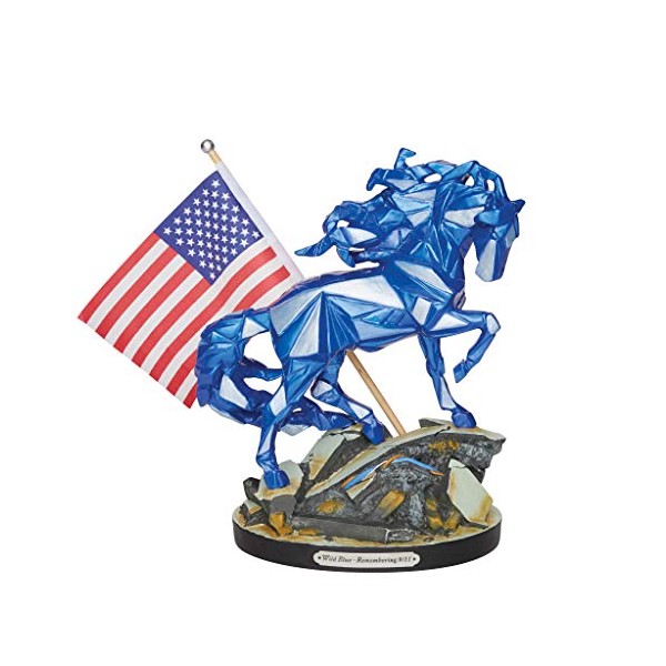 Enesco Trail of Painted Ponies Wild Blue Remembering 9/11 Figurine,