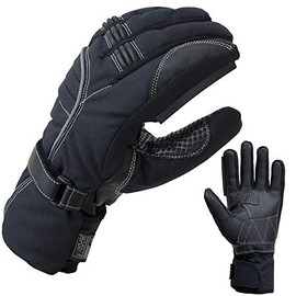 PROANTI Winter Rain Motorcycle Gloves Motorcycle Gloves with Visor Wiper (XL)
