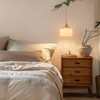 Shenmoyl Pendant Light 2 Pack with White Striped Glass Lmapshade,