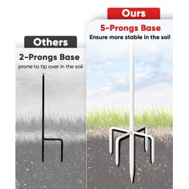 Queension Manual Flip Scoreboard with Stand, Cornhole Scoreboard with Drink Holder for Cornhole Accessories, Score Keeper with Prongs Base, Scoring Board for Pickleball/Tennis/Badminton, White