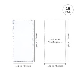 PYD Life 16 Pack Sublimation Hanging Photo Slates Rock Blanks 5.6" x 11.4" Bulk Stone Frames Wall Hanger with Rope for Home Decor, for Heat Press Transfer Printing