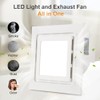 10" Ultra Quiet Bathroom Exhaust Fan with 6500K LED Light,