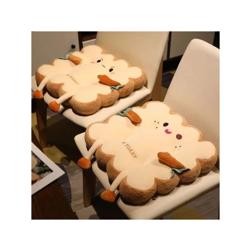 1pc 시뮬레이션 토스트 쿠션 박제 소파 메모리 장식 좌석 쿠션