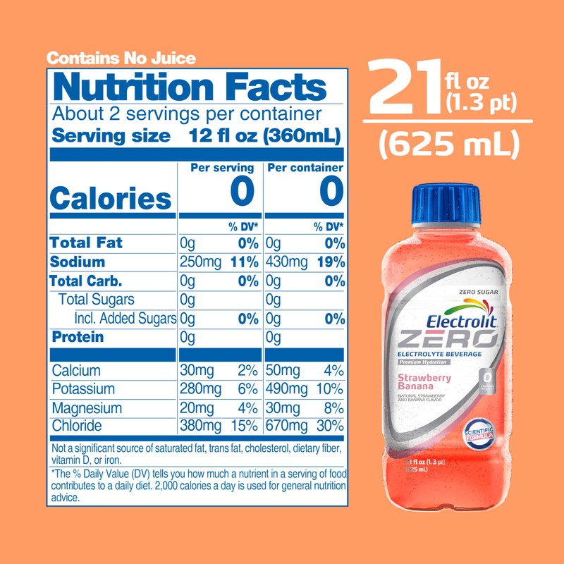 Electrolit 12 Pack (ZERO Strawberry Banana)