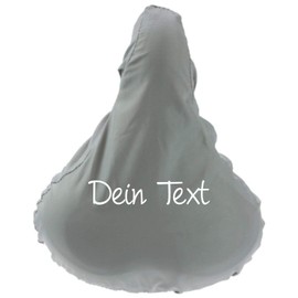 Shirtinstyle Premium Protective Cover Saddle Protector with Your Desired Text, Bicycle, Protection, Cover, Cover, Grey