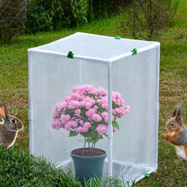 Garden Tailor PVC Pipe Garden Netting Cover : 30”L x 30”W x 44.5”H Garden Netting Pest Barrier - Fine Mesh Insect Bug Net for Aphids Birds Squirrels Protection - Patio Fruit Tree Blueberry Vegetable