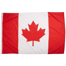 Annin Flagmakers 191340 Nylon SolarGuard NYL-Glo Canada Flag, 4 x 6'