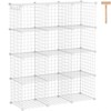 C&AHOME Wire Cube Storage, 12-Cube Storage Organizer Metal, C Grids