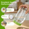 4 Pack 32oz Glass Salad Jars with 4 Lids,1 Cleaning
