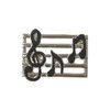 REGALOS LLUNA Metallic Pin 18 mm Sol Key Black Musical