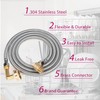 Dishwasher Installation Kit, 3/8 Inch Compression, 3/8 Inch MIP Elbow,