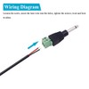 3-Pack 6.35mm 1/4" Mono Plug TS 6.35mm Male Solderless Terminal