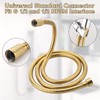 PureHaven 59" Metal Longlife Shower Hose, Gold, Suitable for GROHE