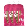 3 Pack Wig Storage Bags with Hanger, Portable Hair Extension