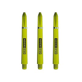 Winmau MvG Van Gerwen Signature - Vástagos de Nailon Fuertes, Ejes de Dardos Cortos, 36 mm, Verde (3 Juegos)