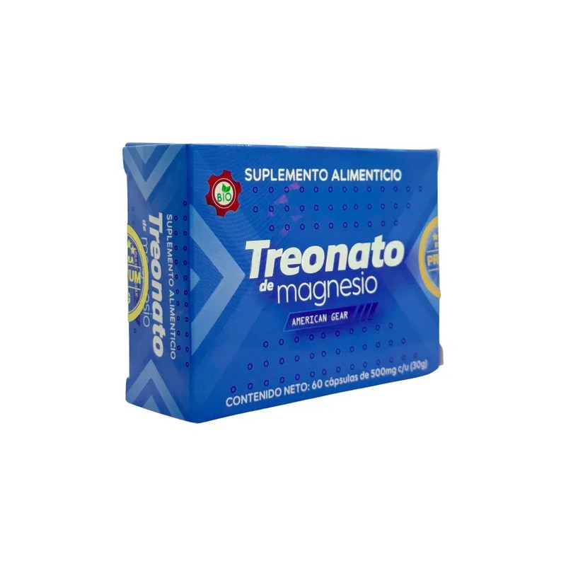 Treonato Magnesio Cápsulas American Gear Sabor