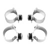 TCT-MOTORPARTS Fairing Mount Fork Clamps Clip 49mm Fits for Harley