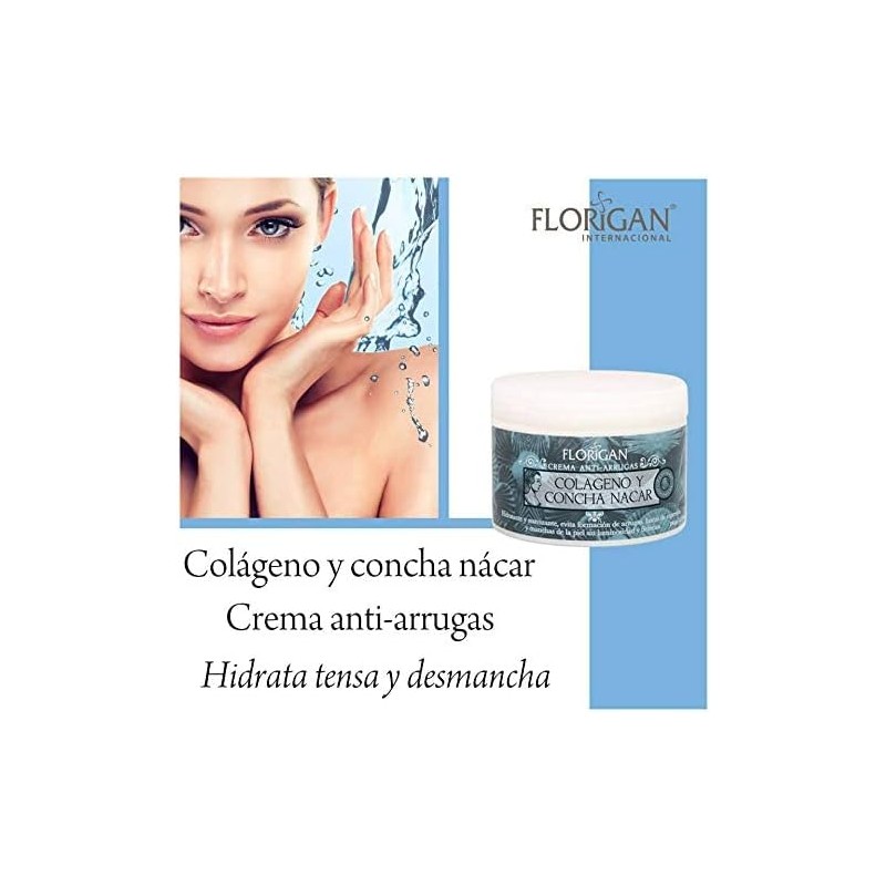 CREMA ANTIARRUGAS COLÁGENO Y CONCHA NACAR 350 GR.