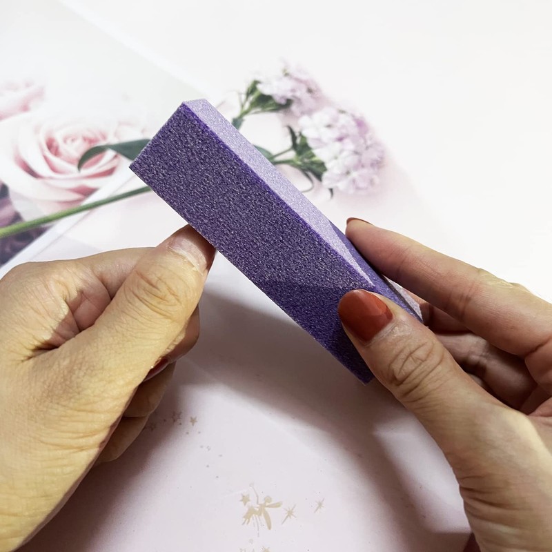 Juego de 20 limas de uñas para uñas naturales, lima