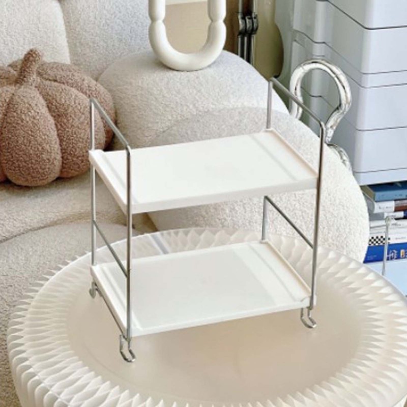 2 Tier Countertop Organizer Nordic Style Large Space Removable Cabinet