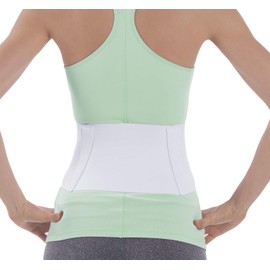 NYOrtho Tapered Abdominal Binder Compression Wrap - Breathable Stomach Support Post Injury or Surgery - with Contoured Body-Specific Design - 42-48 Inch