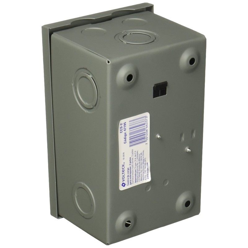 Volteck CCS-2, Centro de carga de sobreponer, 2 polos, Volteck