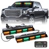 XRIDONSEN 2x 17 inch Amber Green Emergency Lights for Trucks