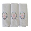 2COZEE Womens/Ladies Embroidered Initials Taschent 3-Pack? CHER with White EM