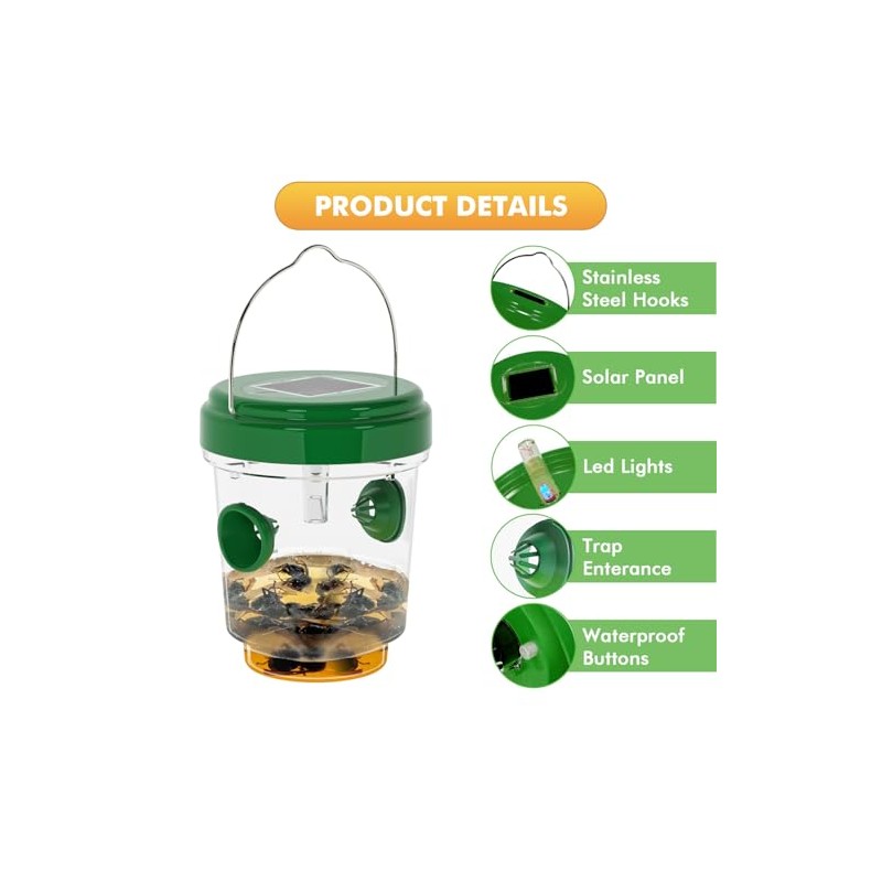 Wasp Traps for Hunting Wasps, Bees, Hornets, Insects, Yellow Jacket