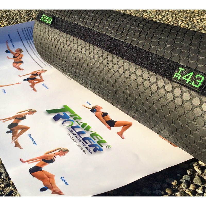 Travel Roller® Deluxe Foam Roller *BLACK* With Free Online Instructional