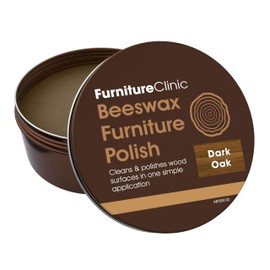 Furniture Clinic Premium Dark Oak Beeswax Polish (6.8oz/200ml) | Condition, Restore, Protect, & Waterproof Wood Furniture | Natural Wax for all Wood Types & Colors - Oak, Teak, Dark & Light