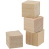 HOZEON 500 PCS 1/2 Inch Wooden Cubes, Natural Unfinished Wood