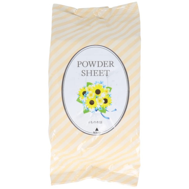 Iimono Honpo Smooth Powder Sheet, Sunflower Scent, Value Pack, Pack