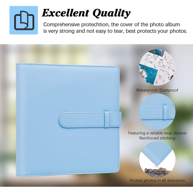 256 Pockets Mini Photo Album with Camera Case for Instax