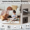 ESUFEIR 2pcs×196" Wedge Window Weather Stripping Door Gap Filler,Adhesive Window