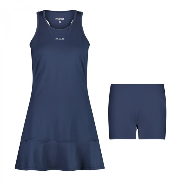CMP - Robe de tennis femme, Bleu, L