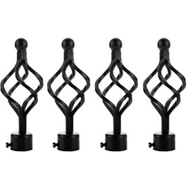 ECESLENT Curtain Rod Finials Mahua Design