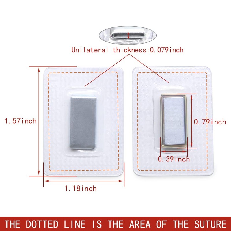 SEMINI Hidden Sew Magnetic Snap Invisible Hidden Sew in PVC