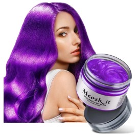 Mcosk It Coloring Styling Hair Wax Purple 120g New EXP 06/30/26